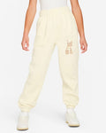 Nike Girls' Club Fleece Pants Beige Coconut Milk