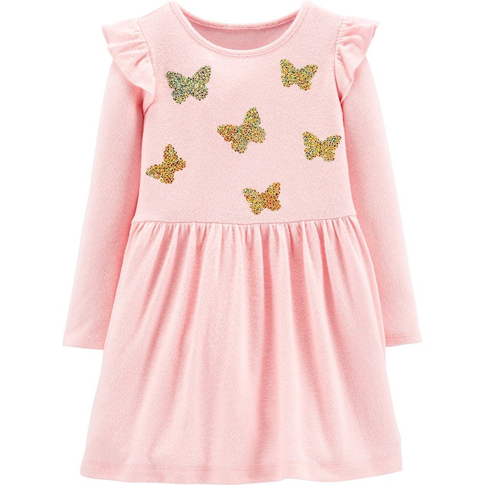 Carter's Sequin Butterfly Jersey Dress