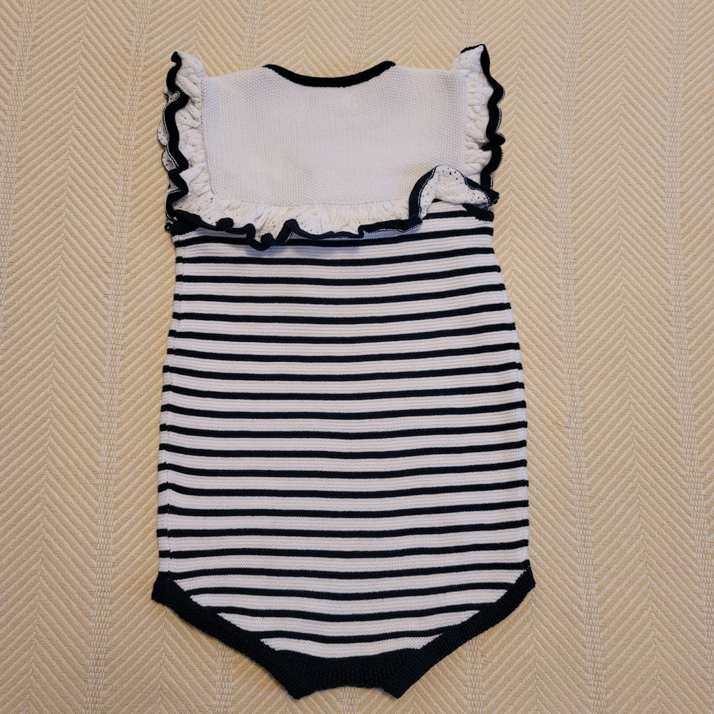Ralph Lauren Crochet Knit Infants Romper