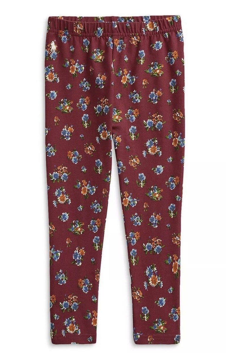 Polo Ralph Lauren Little Girls Floral Stretch Jersey Leggings