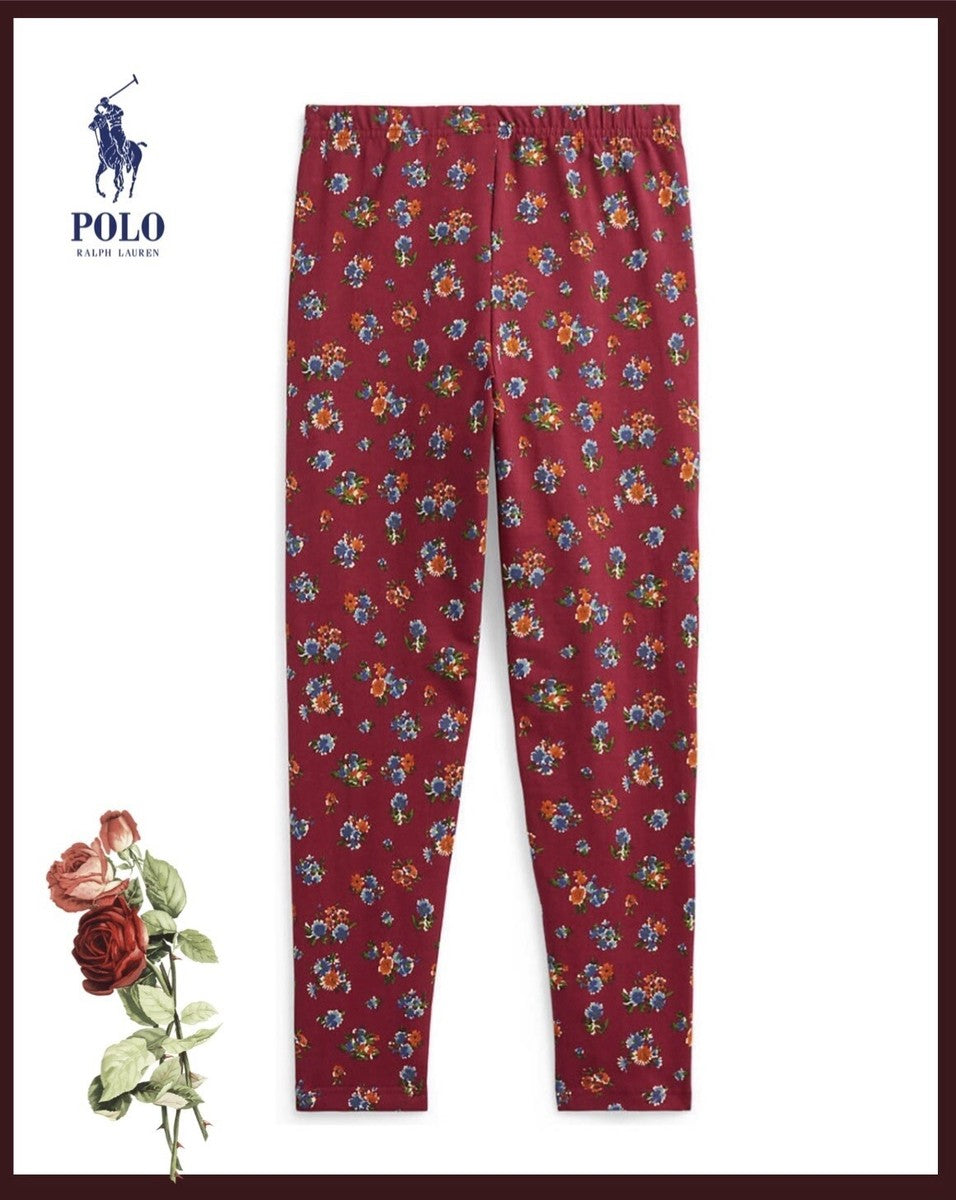 Polo Ralph Lauren Little Girls Floral Stretch Jersey Leggings
