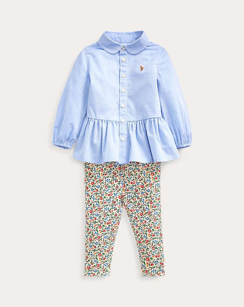 Ralph Lauren Baby Girl Shirt & Stretch Legging